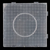 Plastic Pegboards For Aumni Crafts DIY Bead Fusion Kit And All Other Brands 5x5mm Fuse Beads 13.5x13.5x2xcm Square Transparent Color (Sold as 1 piece)